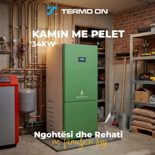 Kaldaja & kamina me pelet